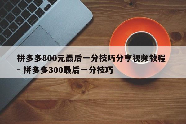 拼多多800元最后一分技巧分享视频教程 - 拼多多300最后一分技巧