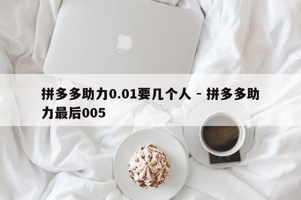 拼多多助力0.01要几个人 - 拼多多助力最后005