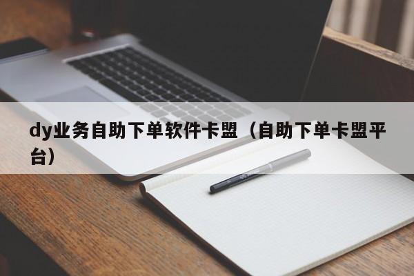 dy业务自助下单软件卡盟（自助下单卡盟平台）