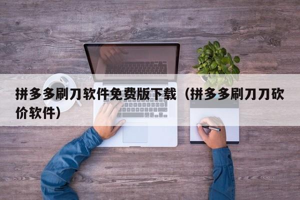 拼多多刷刀软件免费版下载（拼多多刷刀刀砍价软件）