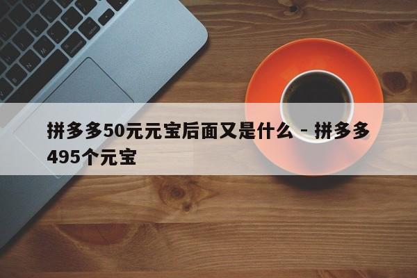 拼多多50元元宝后面又是什么 - 拼多多495个元宝