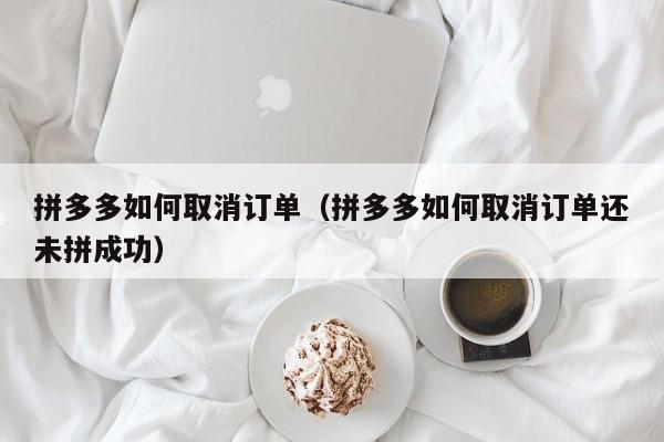 拼多多如何取消订单（拼多多如何取消订单还未拼成功）