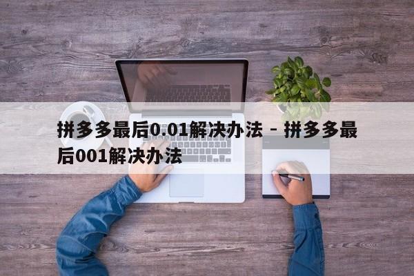 拼多多最后0.01解决办法 - 拼多多最后001解决办法