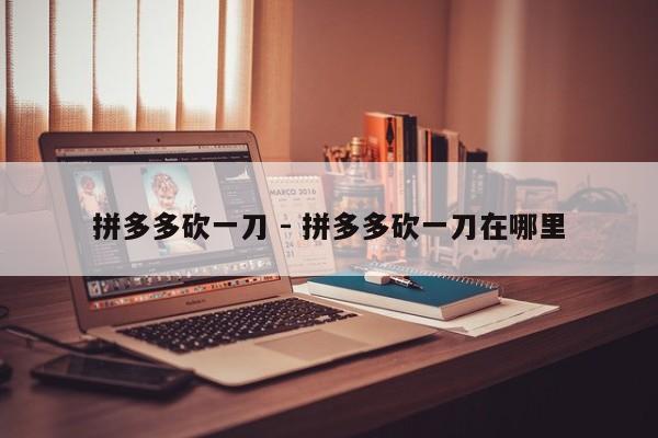 拼多多砍一刀 - 拼多多砍一刀在哪里