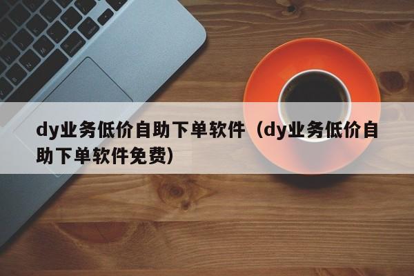 dy业务低价自助下单软件（dy业务低价自助下单软件免费）