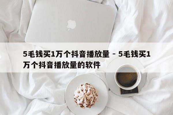 5毛钱买1万个抖音播放量 - 5毛钱买1万个抖音播放量的软件